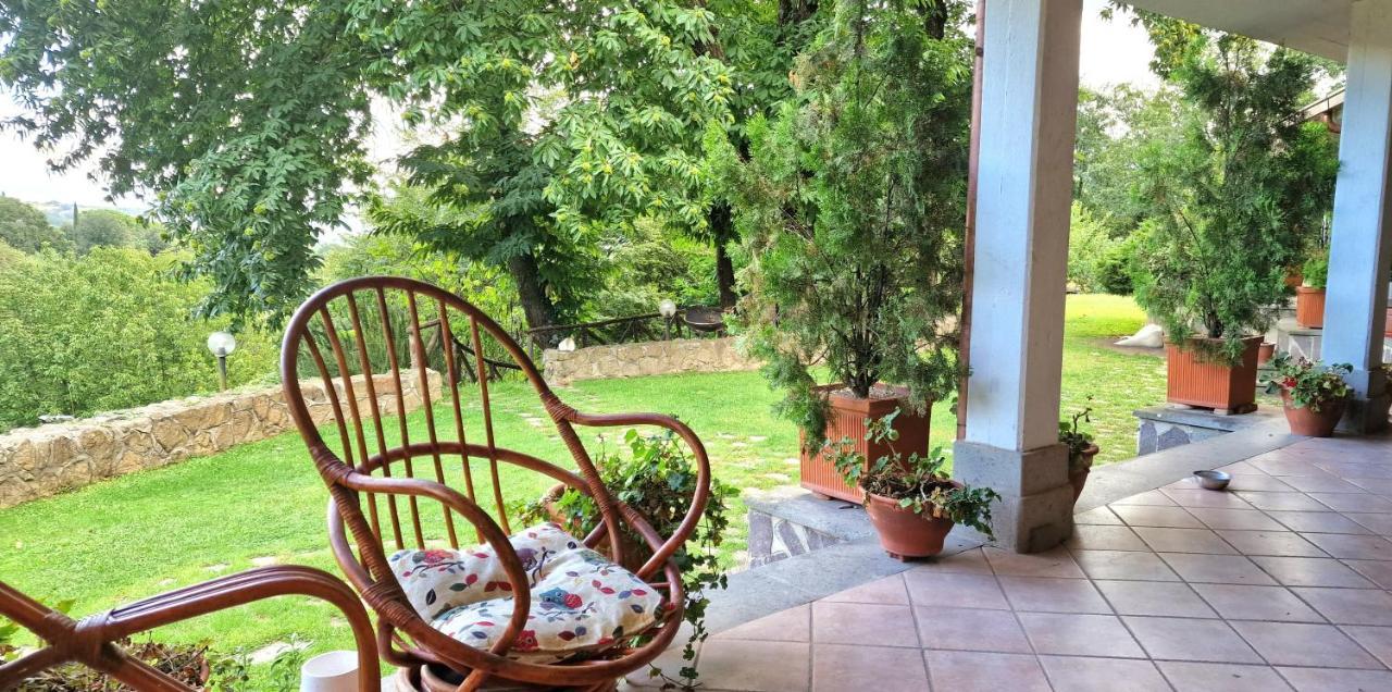 Villa Carolina - Piscina E Parco Panoramico Campagnano Di Roma Ngoại thất bức ảnh
