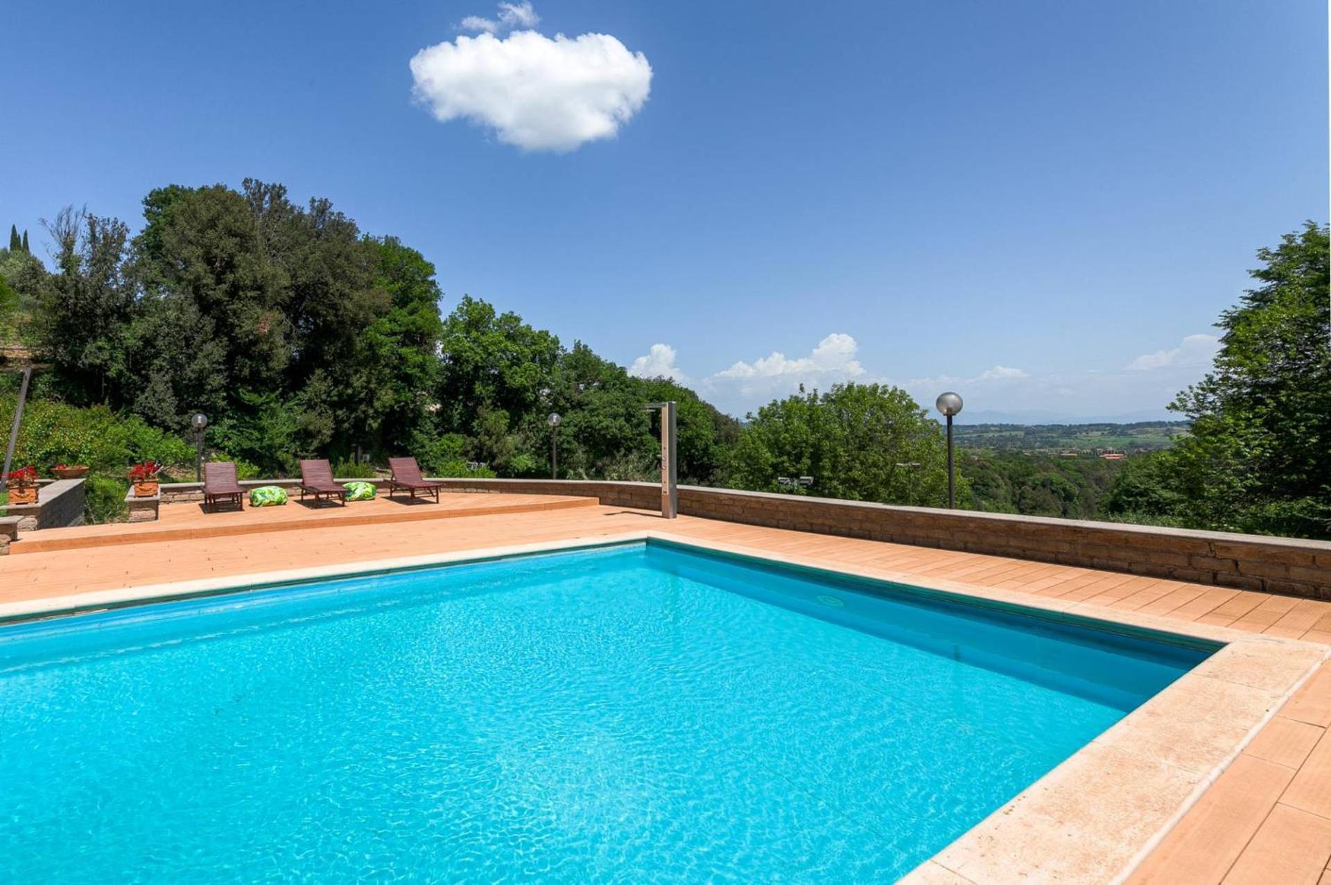 Villa Carolina - Piscina E Parco Panoramico Campagnano Di Roma Ngoại thất bức ảnh