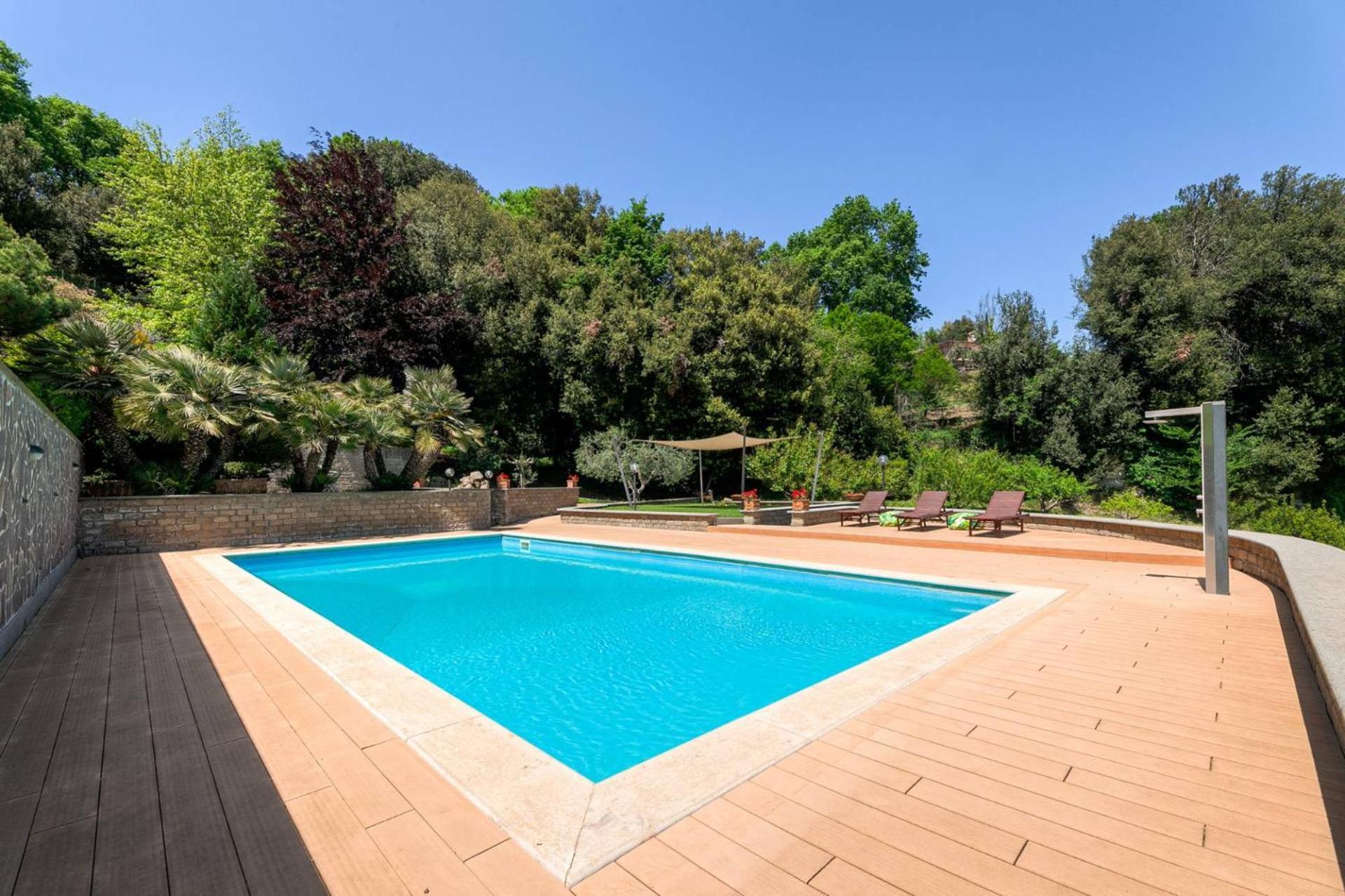 Villa Carolina - Piscina E Parco Panoramico Campagnano Di Roma Ngoại thất bức ảnh
